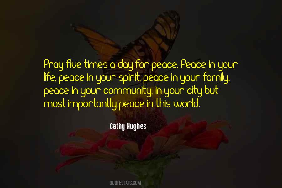 Pray For Peace Sayings #394330