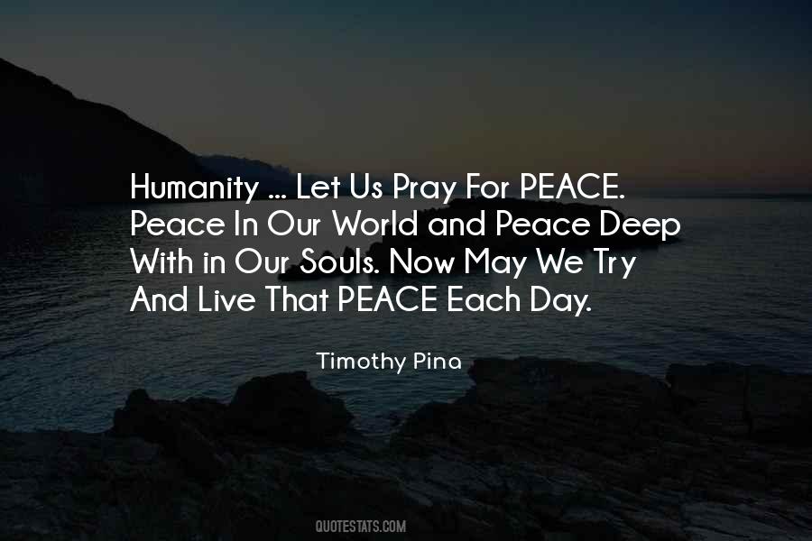 Pray For Peace Sayings #67179