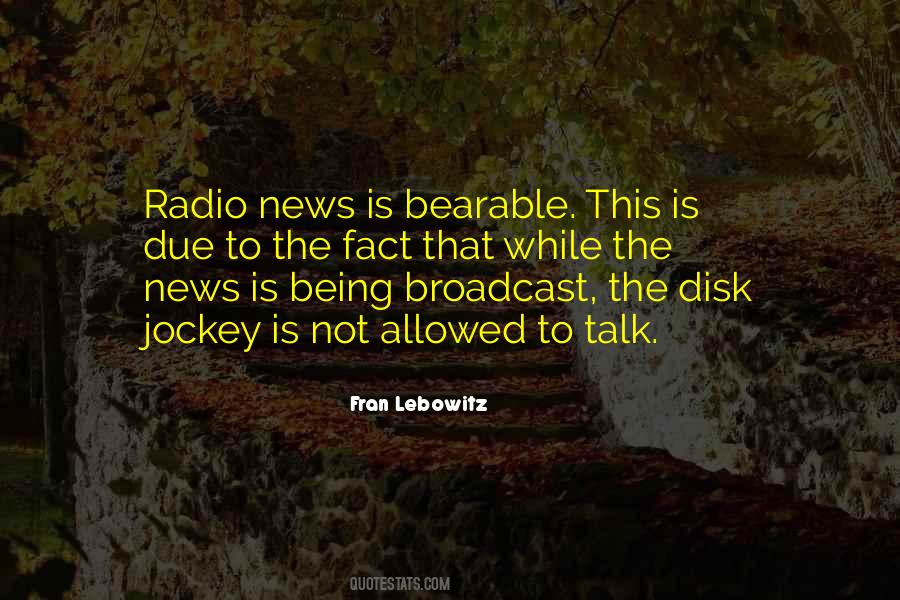 News Broadcast Sayings #601501