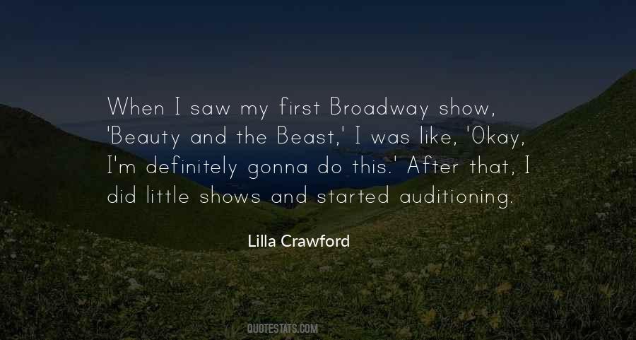 Broadway Show Sayings #929370