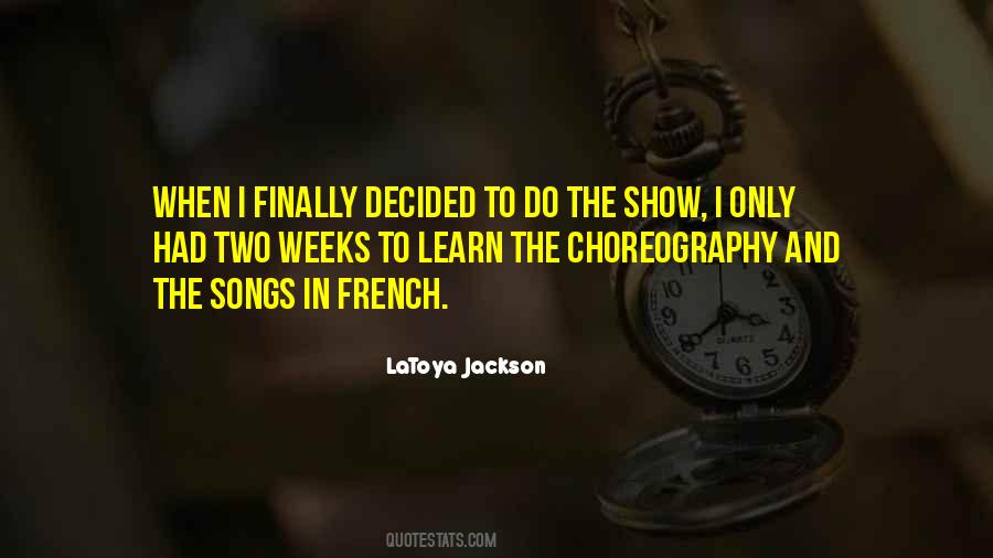 Quotes About Choreography #1456948