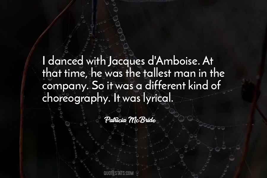 Quotes About Choreography #254601