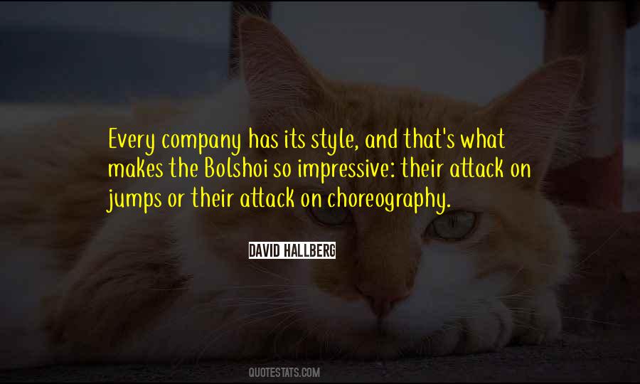 Quotes About Choreography #994772