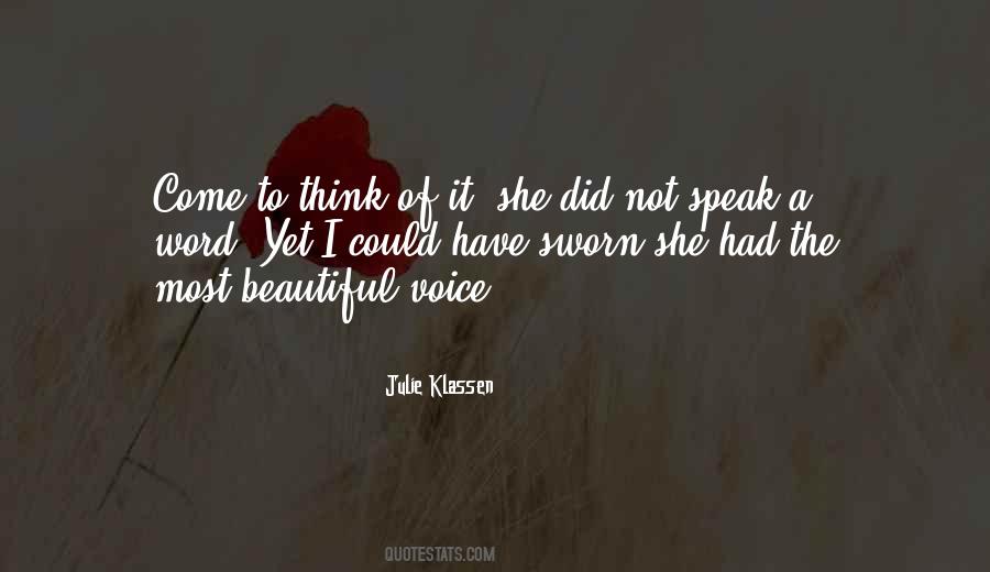 Beautiful Voice Sayings #996883