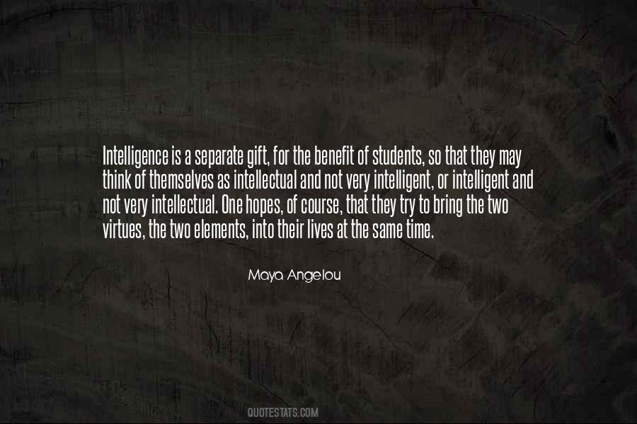 Quotes About Intelligent Students #710121