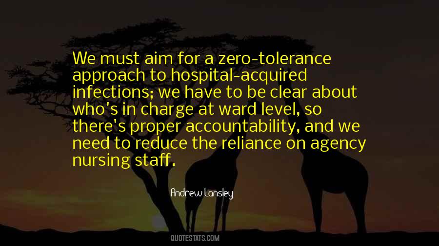 Quotes About Zero Tolerance #1807079