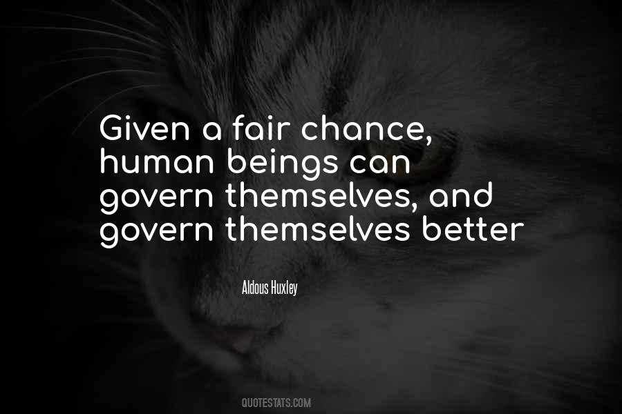 Fair Chance Sayings #1070038