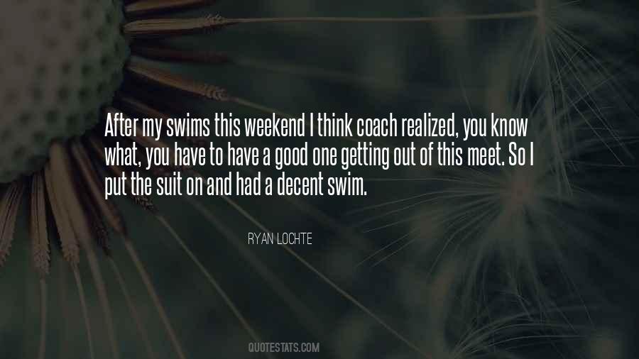 Swim Coach Sayings #152082