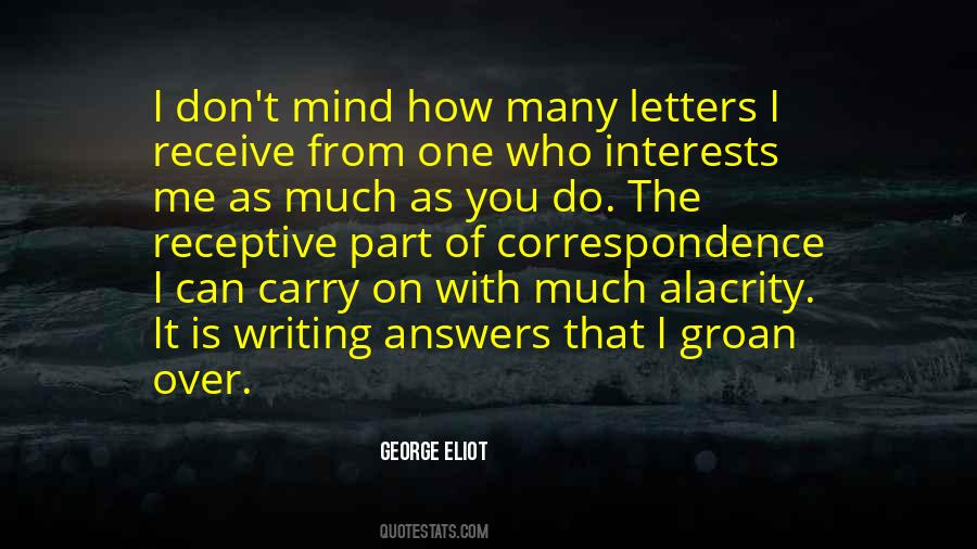 Quotes About Letters Writing #257225