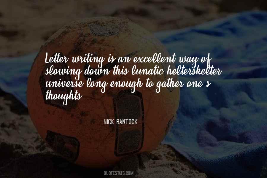 Quotes About Letters Writing #26424