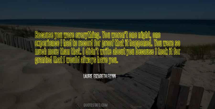 Quotes About One More Night #284107