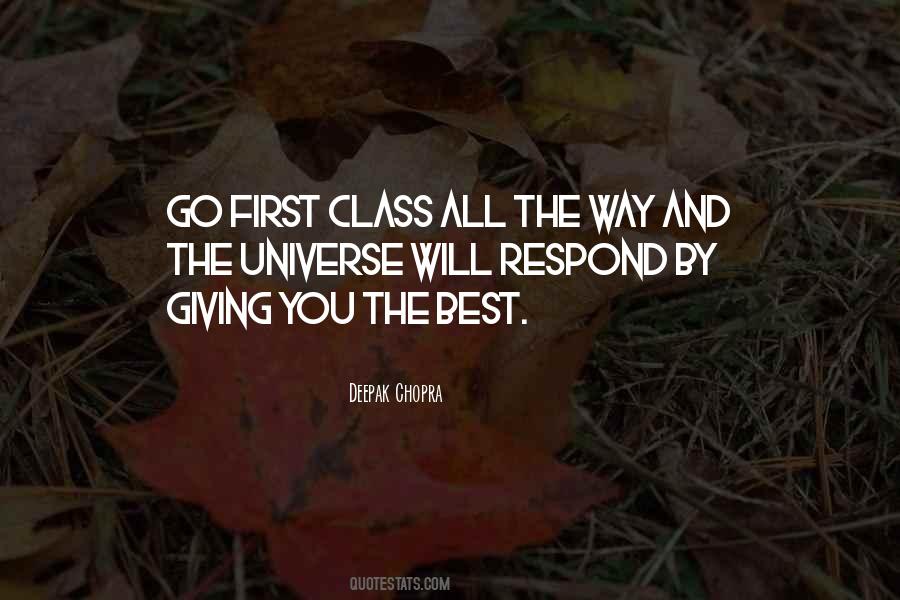 First Class Sayings #1601375