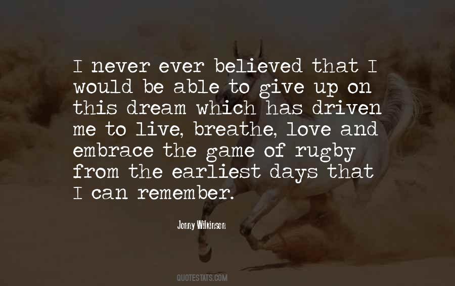 Quotes About Never Give Up On Love #1708967