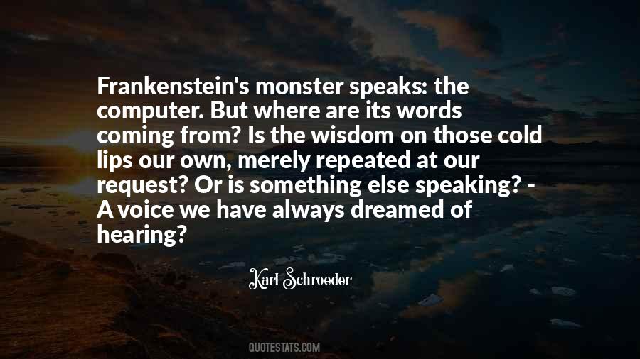 Frankenstein Monster Sayings #176556