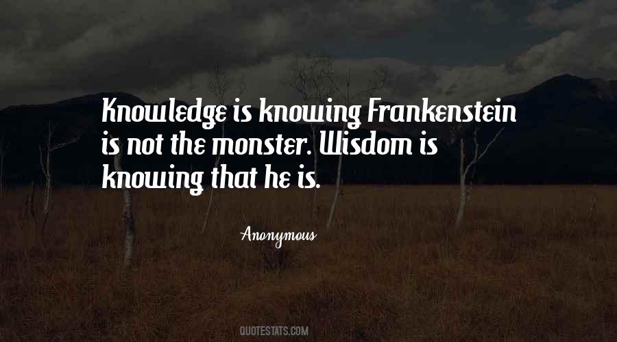 Frankenstein Monster Sayings #54014