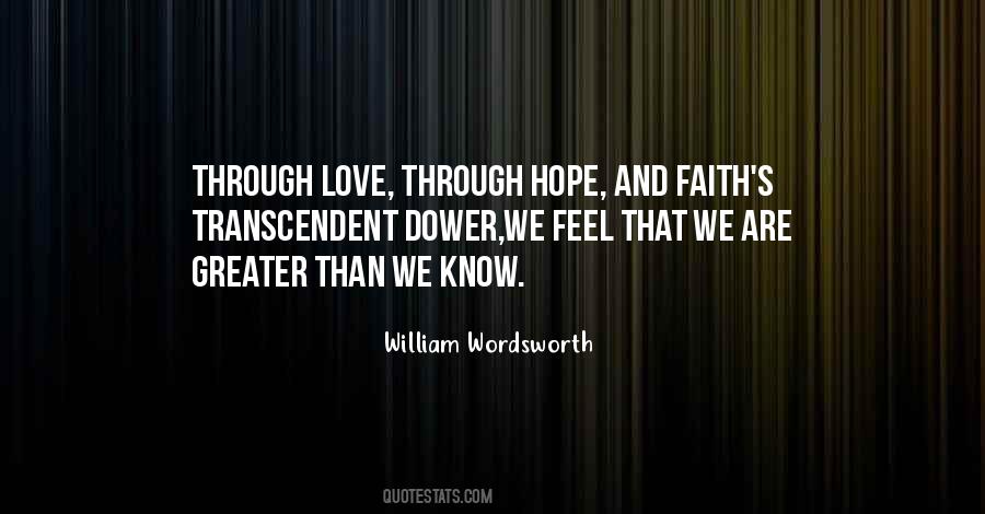 Love Hope Faith Sayings #336746