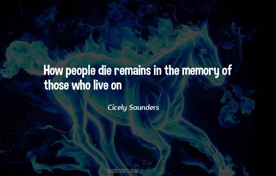 Death Memories Sayings #157481