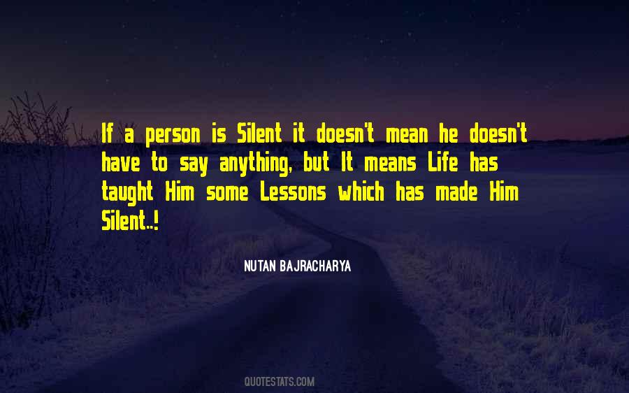 Quotes About Silent Person #499919