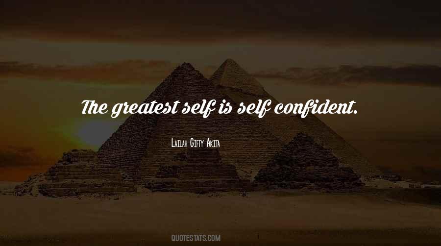 Self Confident Sayings #33775