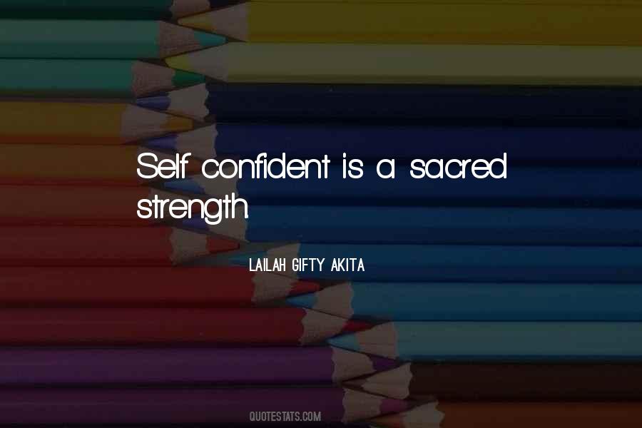 Self Confident Sayings #428207