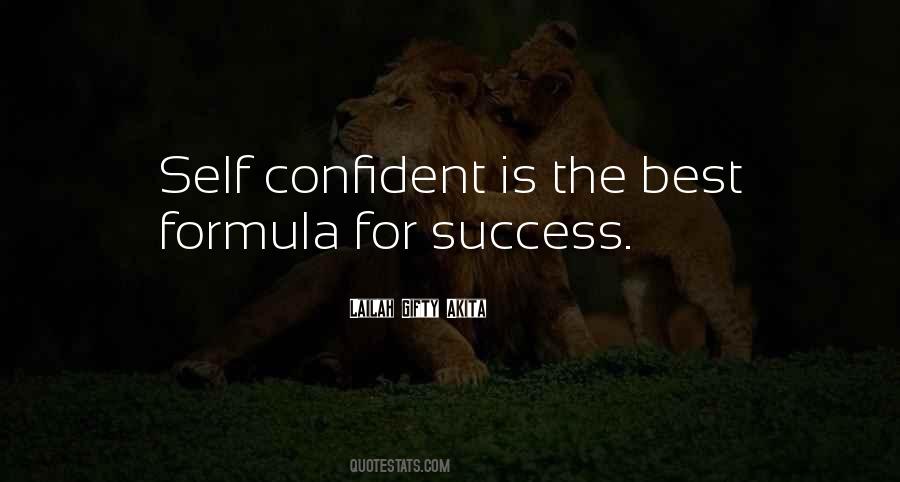 Self Confident Sayings #758839