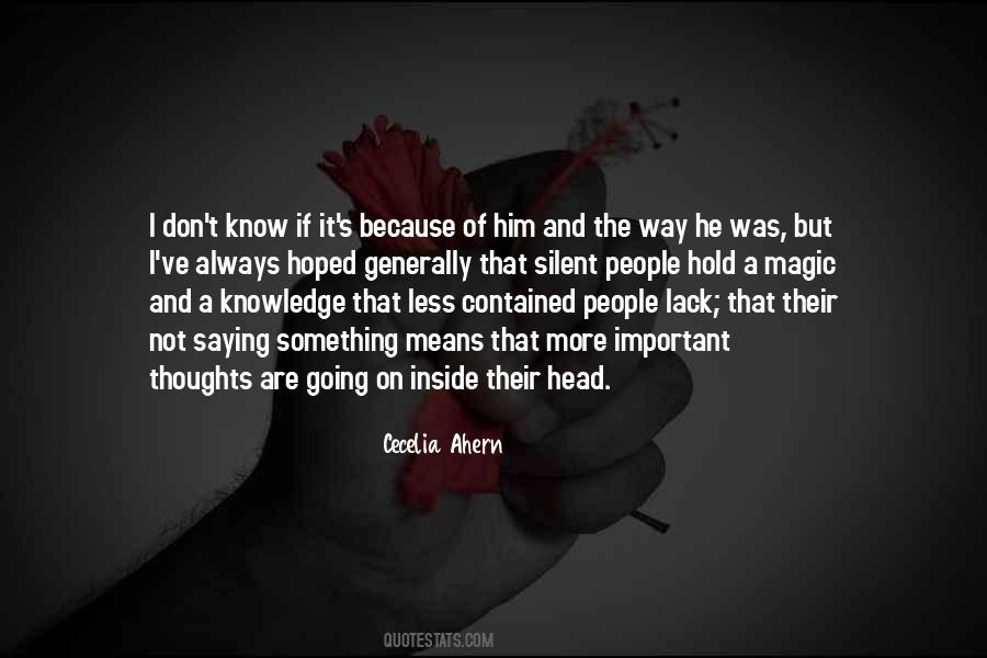 Quotes About Silent People #1322175