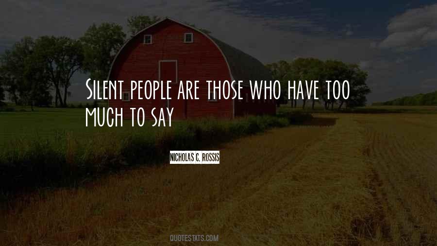 Quotes About Silent People #219827