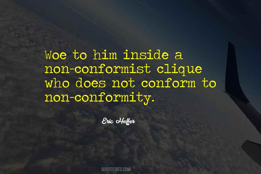 Non Conformist Sayings #1194354