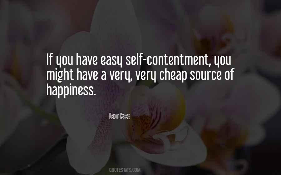Happiness Contentment Sayings #119463