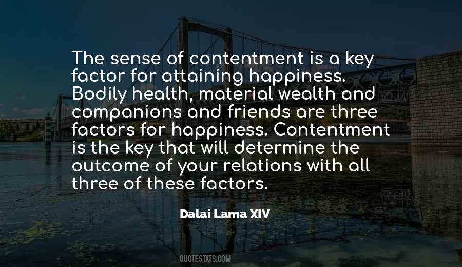 Happiness Contentment Sayings #1359513