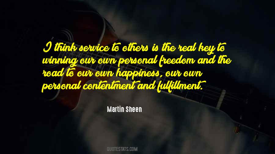 Happiness Contentment Sayings #136098