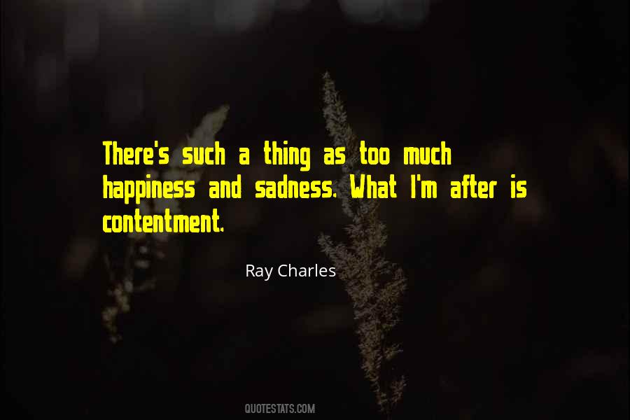 Happiness Contentment Sayings #147322