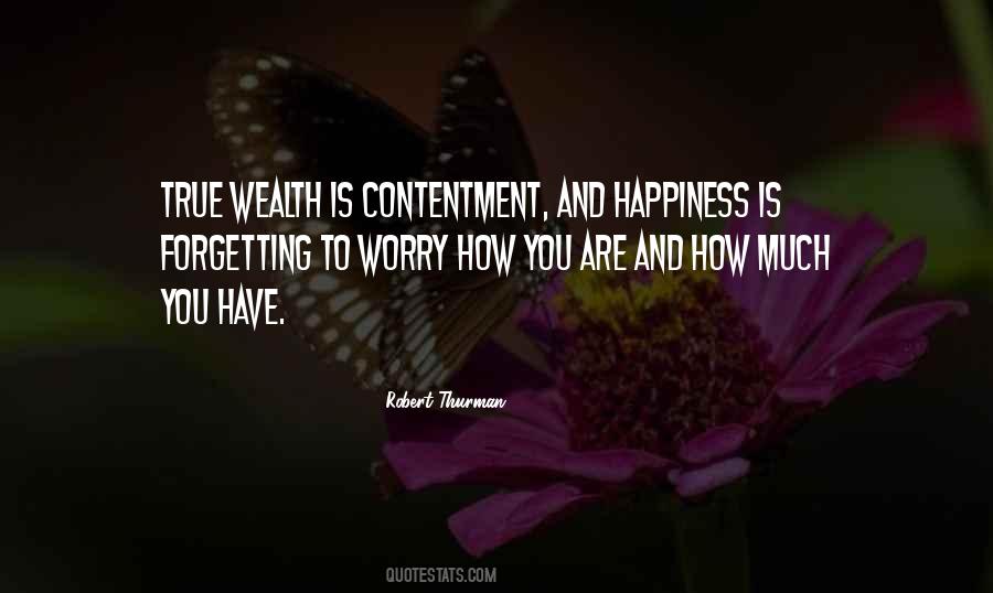 Happiness Contentment Sayings #161819