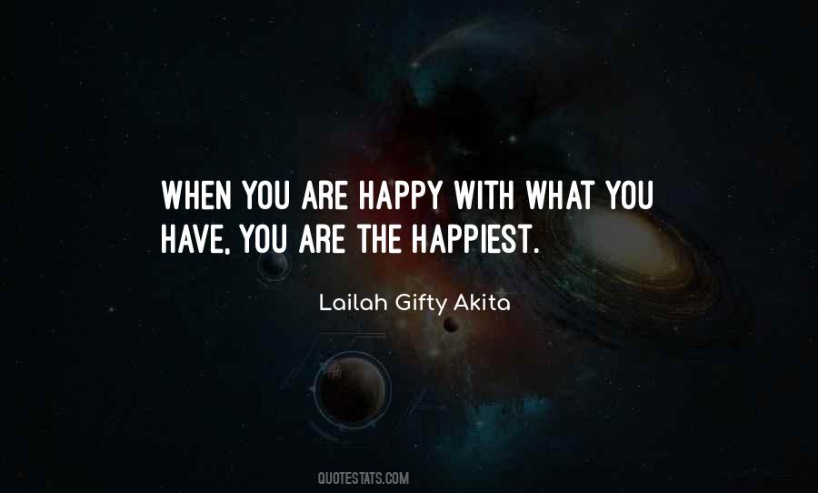 Happiness Contentment Sayings #198581