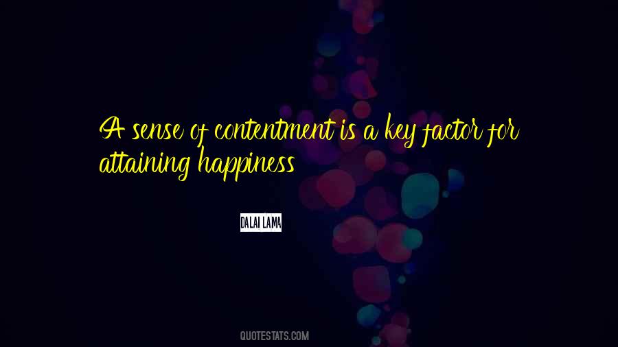 Happiness Contentment Sayings #204466