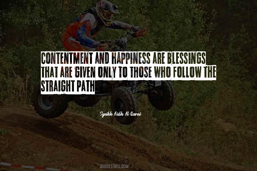 Happiness Contentment Sayings #223137