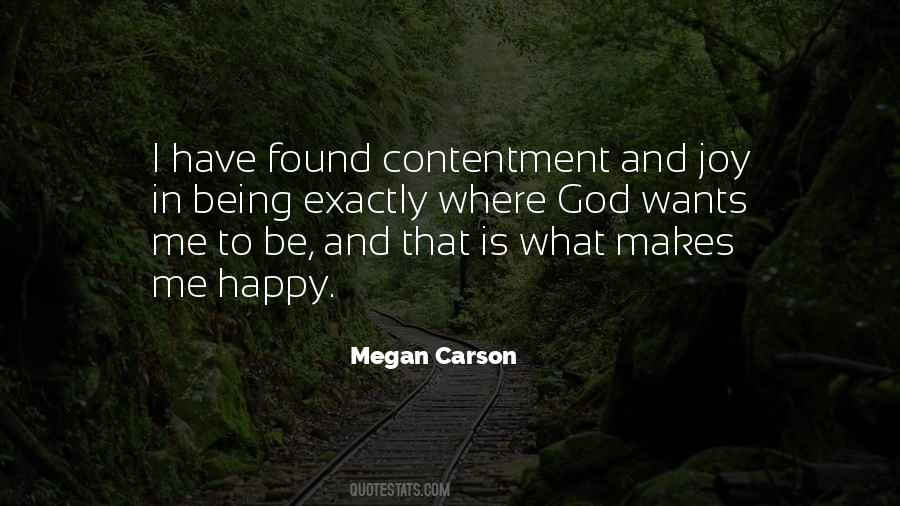 Happiness Contentment Sayings #236817
