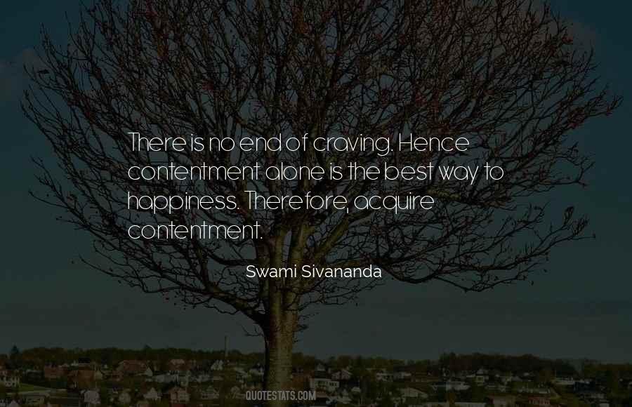 Happiness Contentment Sayings #252355