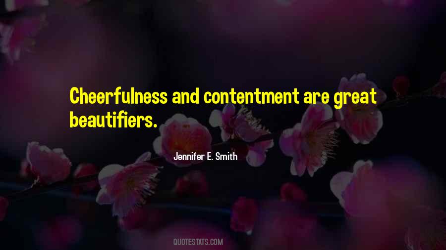 Happiness Contentment Sayings #378754