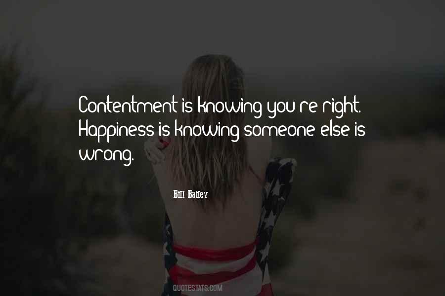 Happiness Contentment Sayings #411281