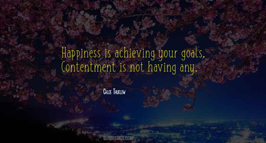 Happiness Contentment Sayings #435374