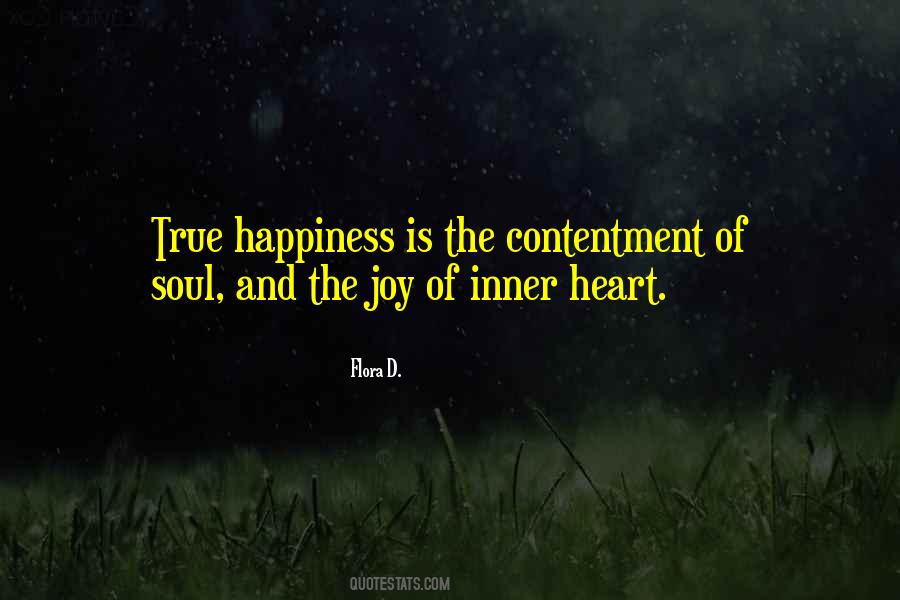 Happiness Contentment Sayings #674002