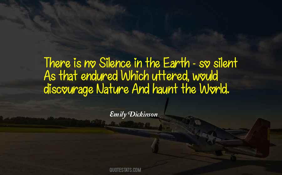 Quotes About Silent Nature #1220059