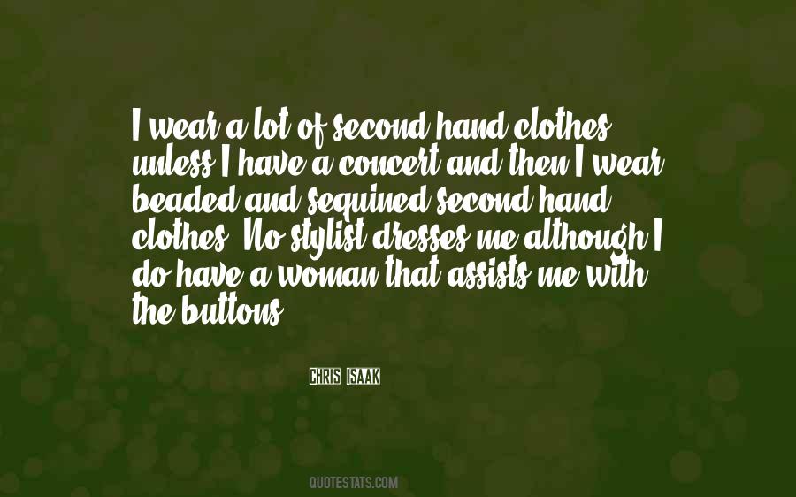 Quotes About Second Hand Clothes #399998