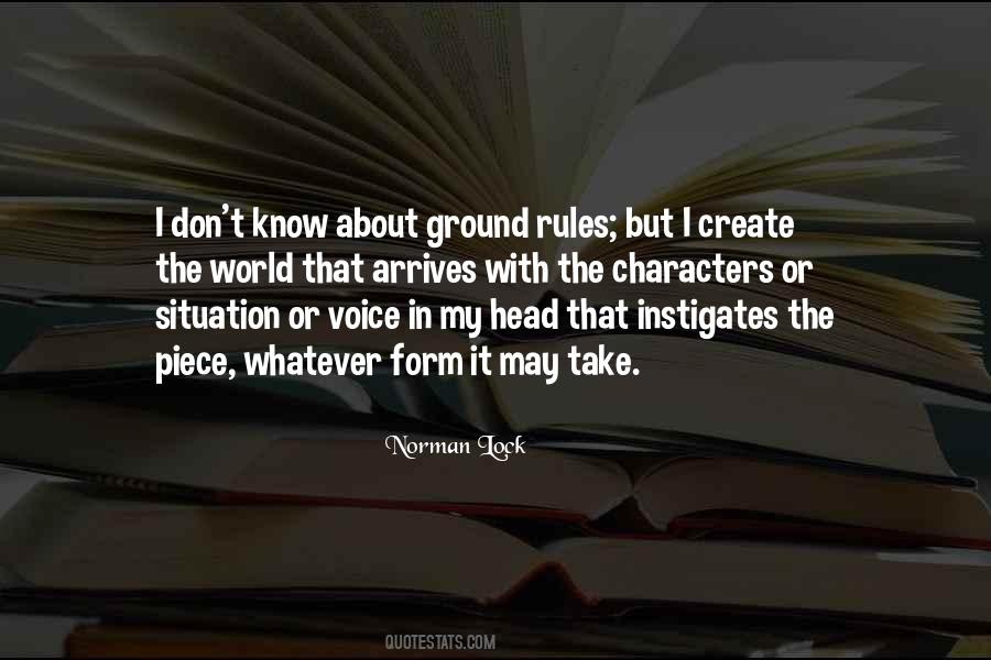 Quotes About Ground Rules #693765
