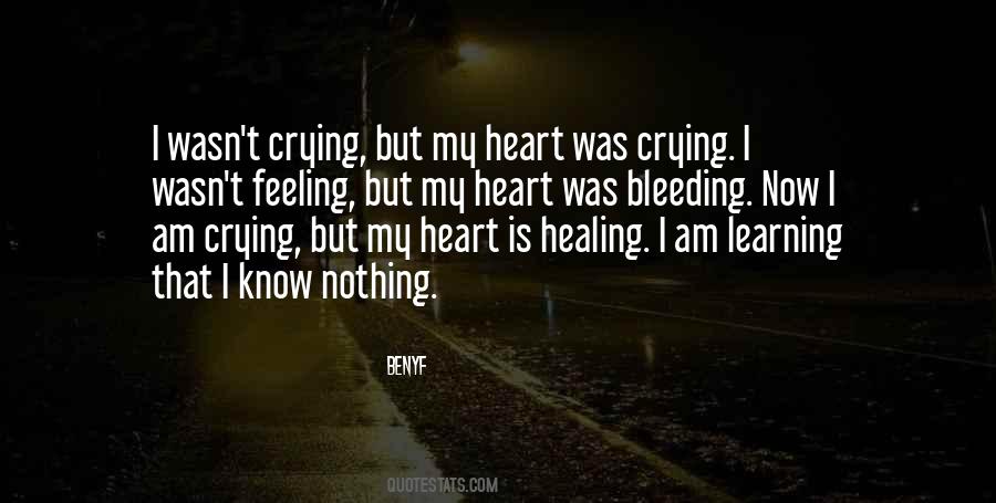 Heart Crying Sayings #454927