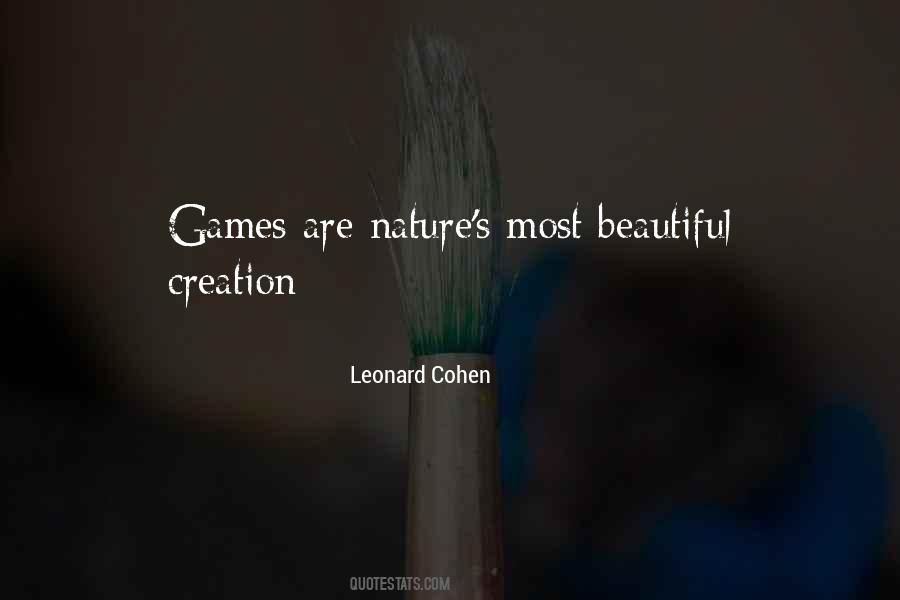 Beautiful Creation Sayings #1605007