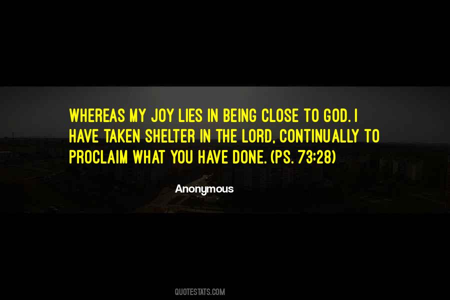 Quotes About Being Close To God #1509445