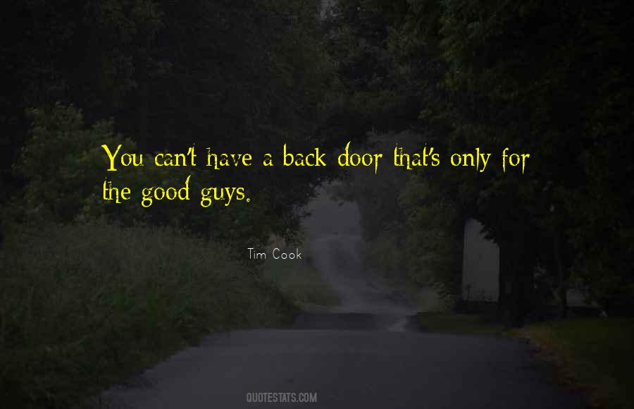 Back Door Sayings #303360