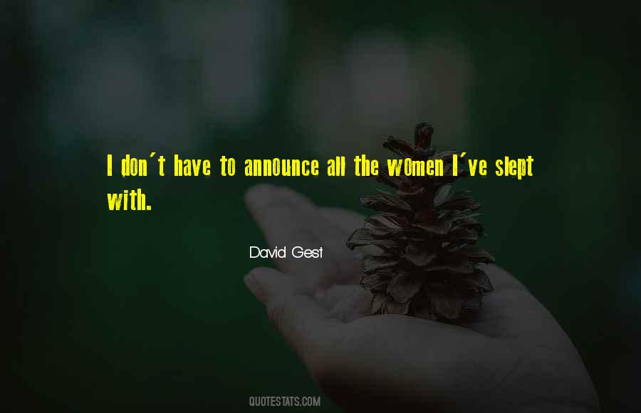 David Gest Sayings #1604507